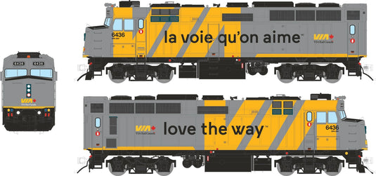 Rapido Trains HO Scale GMD F40PH-2D Rebuilt (DC/DCC/Sound): VIA Rail - Love The Way Wrap