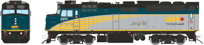 Load image into Gallery viewer, Rapido Trains HO Scale GMD F40PH-2D Rebuilt (DC/DCC/Sound): VIA Rail - Renaissance
