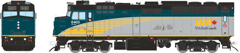 Load image into Gallery viewer, Rapido Trains HO Scale GMD F40PH-2D Rebuilt (DC/DCC/Sound): VIA Rail - Renaissance
