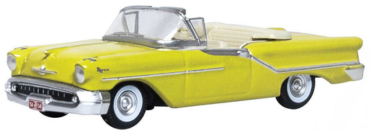 Oxford Diecast HO 1957 Oldsmobile 88 Convertible - Coronado Yellow