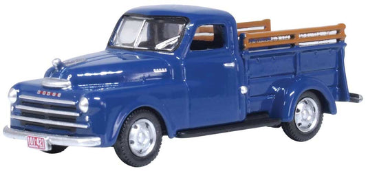 Oxford Diecast HO 1948 Dodge B-1B Pickup Truck - Waterway Blue