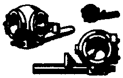 Cal Scale HO Steam Loco Marker Lights (Brass Castings) 1 Pair - Modern Style