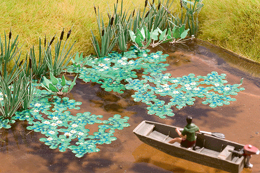Noch Water Lilies - Total Area Approx. 60cm