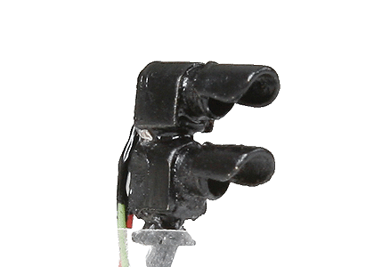 NJ International GRS SC Type Dwarf Signal w/Red & Green LEDs - Black