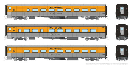 Rapido Trains HO – Ski Train de Denver, ensemble nº 1 : Colorado Springs, North Park, Mount Elbert