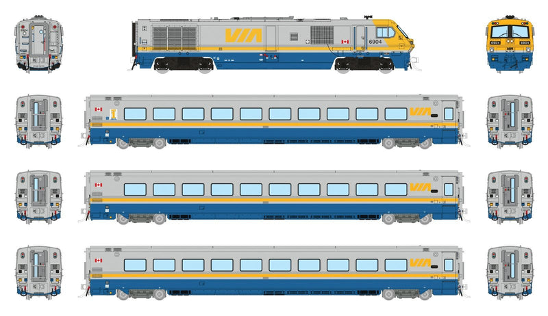 Load image into Gallery viewer, Rapido Trains HO LRC Trainset (DC/DCC/Sound): VIA Rail
