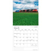 Brown Trout 2026 Wall Calendar - Canadian Trains