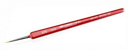 Pinceau de detail Golden Taklon Atlas Brush 970, taille 10/0, manche triangulaire
