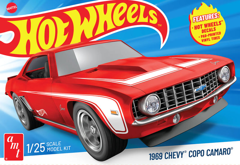 Load image into Gallery viewer, AMT 1/25 1969 Chevy Camaro COPO Hot Wheels
