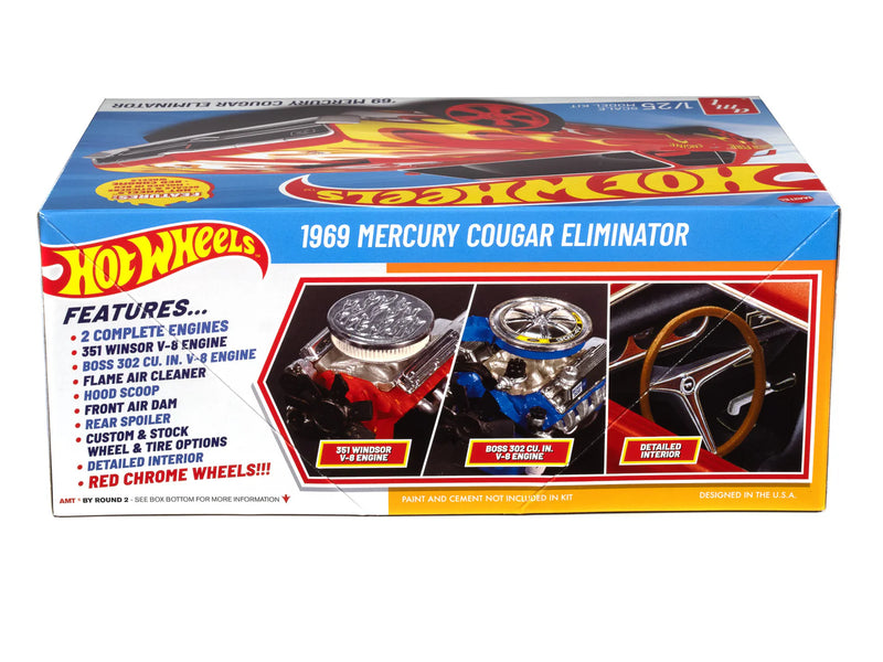 Chargez l'image dans la visionneuse de la galerie, AMT 1/25 1969 Mercury Cougar Eliminator Hot Wheels
