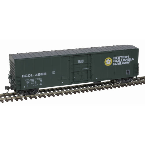 Atlas Master Line HO NSC 50' Newsprint Plug-Door Boxcar - British Columbia Railway