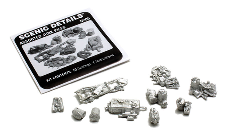 Chargez l&#39;image dans la visionneuse de la galerie, Woodland Scenics HO Assorted Junk Piles - Kit (Unpainted Metal Castings)
