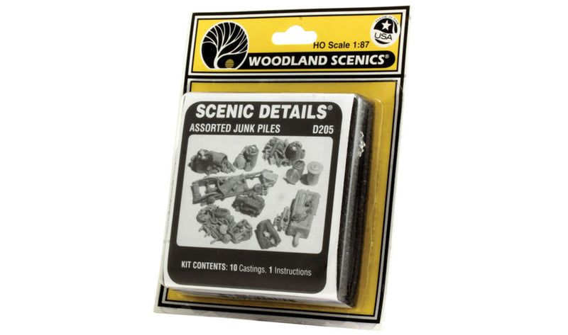 Chargez l&#39;image dans la visionneuse de la galerie, Woodland Scenics HO Assorted Junk Piles - Kit (Unpainted Metal Castings)
