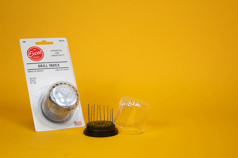 Load image into Gallery viewer, Excel 20-Piece Drill Set #61 to #80 Bits with Dome Stand
