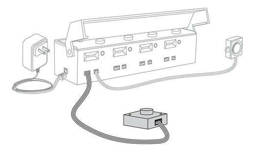 Woodland Scenics Just Plug® Sound System - Bouton-poussoir