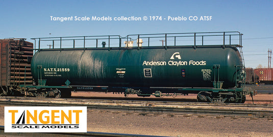 Tangent Scale Models HO Wagon-citerne NACC 1963-Design 20,500 Gallon Non-isolé - NATX - Anderson Clayton Foods