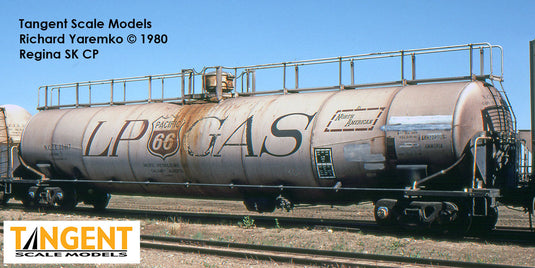 Tangent Scale Models HO Wagon-citerne NACC 1963-Design 30,000 Gallon double paroi GPL/AA - NATX - Pacific 66 Calgary 1979+