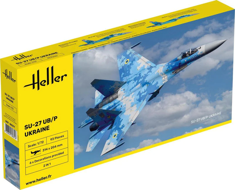 Load image into Gallery viewer, Heller 1/72 SU-27 UB/P Ukraine
