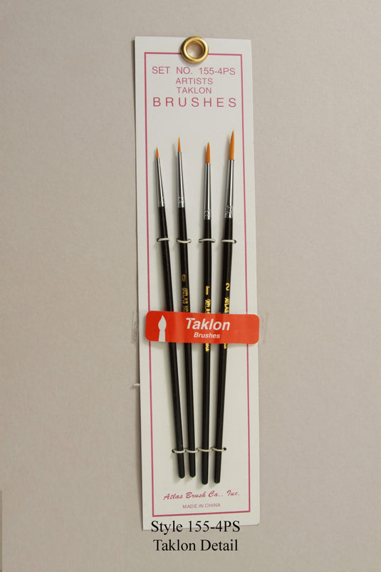 Atlas Brush Golden Taklon Style 155 Assortment (4)