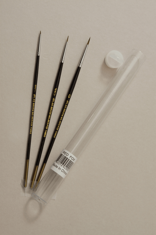 Atlas Brush Red Sable Red Fox Assortment (3)