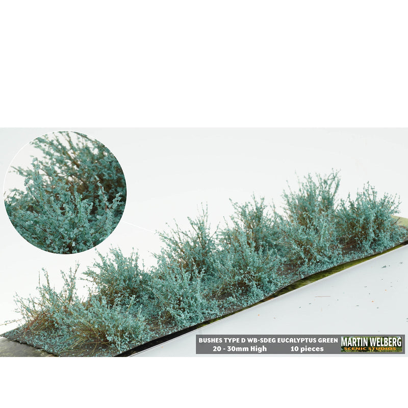 Load image into Gallery viewer, Martin Welberg – Buissons (Bushes) – Type D / Vert eucalyptus (Eucalyptus Green) (440-SDEG)
