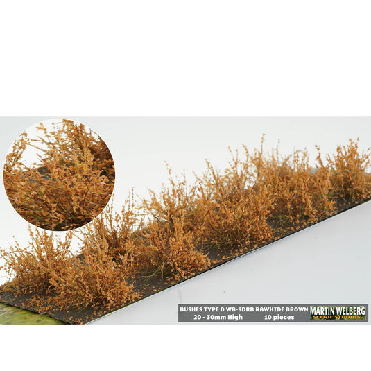 Martin Welberg – Buissons (Bushes) – Type D / Brun cuir (Rawhide Brown) (440-SDRB)