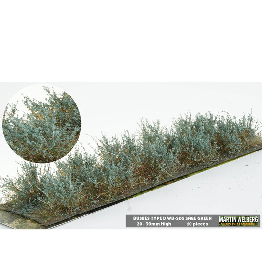 Martin Welberg – Buissons (Bushes) – Type D / Vert sauge (Sage Green) (440-SDS)