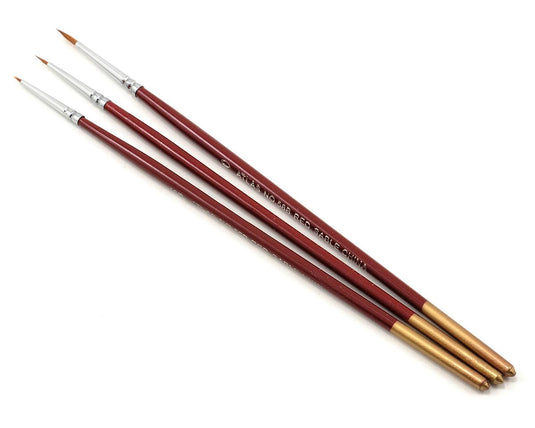 Assortiment de 3 pinceaux en martre rouge Atlas Brush 58B