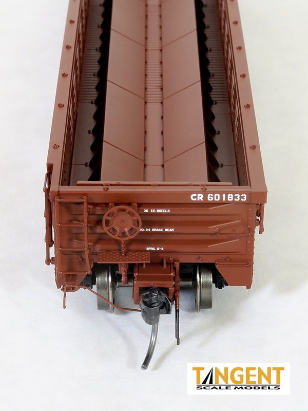Load image into Gallery viewer, Tangent Scale Models HO Conrail (CR) “1988 G43B Coil Svc.” Gondola With Coil Racks (Coils Not Included)
