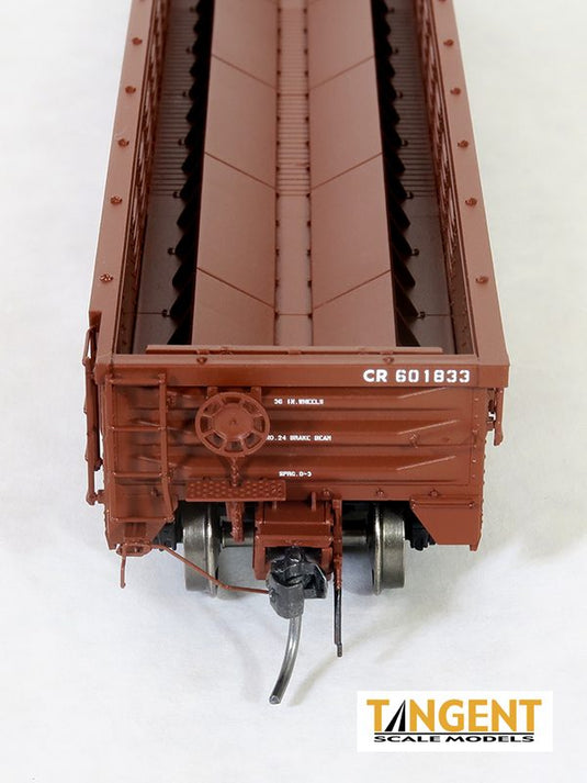 Tangent Scale Models HO Conrail (CR) “1988 G43B Coil Svc.” Gondola With Coil Racks (Coils Not Included)