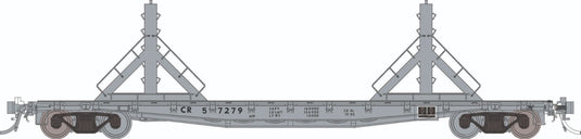 Rapido Trains HO F30D 50' CWR Rail Flat Car : Conrail - MOW