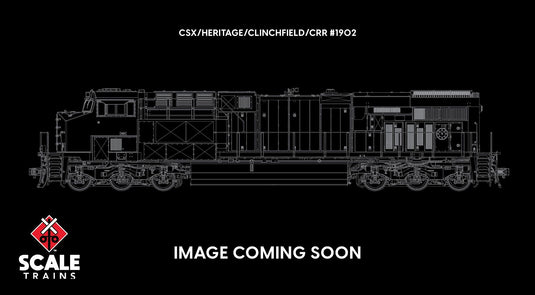 ScaleTrains Rivet Counter HO GE ES44AH w/DCC & Sound - CSX/Heritage/Clinchfield/CRR #1902