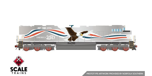 ScaleTrains Rivet Counter HO – EMD SD70IAC Norfolk Southern America 250 Freedom Eagle nº 250