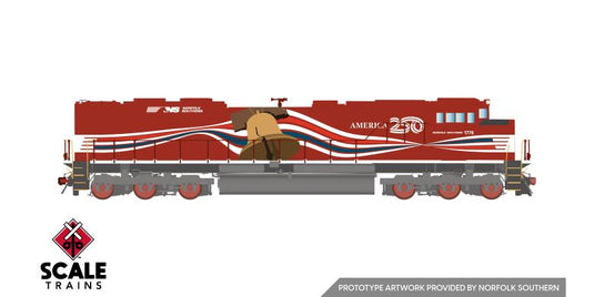 ScaleTrains Rivet Counter HO – EMD SD70IAC Norfolk Southern America 250 Liberty Bell nº 1776