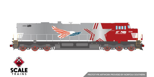 ScaleTrains Rivet Counter HO – GE ES44AC Norfolk Southern America 250 Soaring Eagle nº 8096