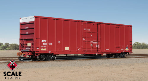 ScaleTrains Rivet Counter HO Trinity 60' 7500 8' Double-Plug-Door High-Cube Boxcar - A&W