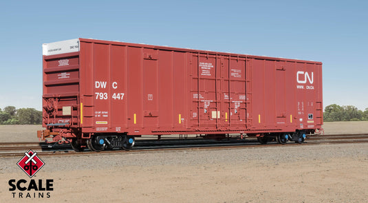 ScaleTrains Rivet Counter HO Trinity 60' 7500 8' Double-Plug-Door High-Cube Boxcar - Canadian National