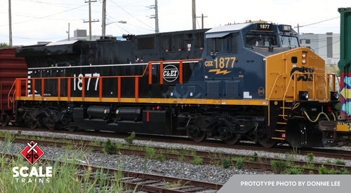 ScaleTrains Rivet Counter HO GE ES44AH w/DCC & Sound - CSX/Heritage/Chicago & Eastern Illinois/C&EI #1877