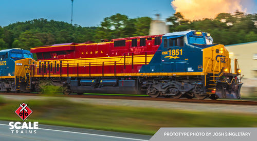 ScaleTrains Rivet Counter HO GE ES44AH w/DCC & Sound - CSX/Heritage/Nashville, Chattanooga & St Louis/NC&StL #1851