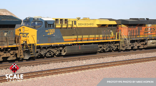 ScaleTrains Rivet Counter HO GE ES44AH w/DCC & Sound - CSX/Heritage/Seaboard Air Line/SAL #1900