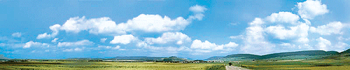 Faller Schwarzwald-Baar Background Scene - 12'9 x 26  388 x 65cm