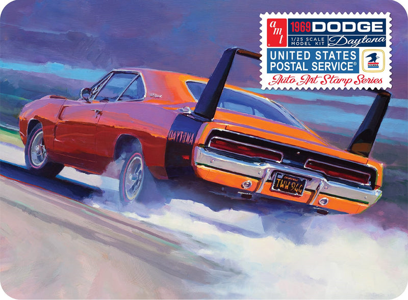 Chargez l&#39;image dans la visionneuse de la galerie, AMT 1/25 1969 Dodge Daytona, USPS Stamp Series
