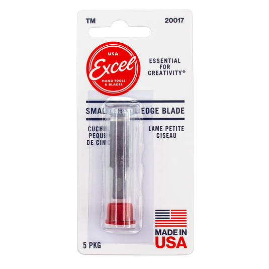 Excel Light Duty Replacement Blades (Fit K1 K3 K17 K18 K30 & K40 Handles) - #17 Small Chisel pkg(5) Carded