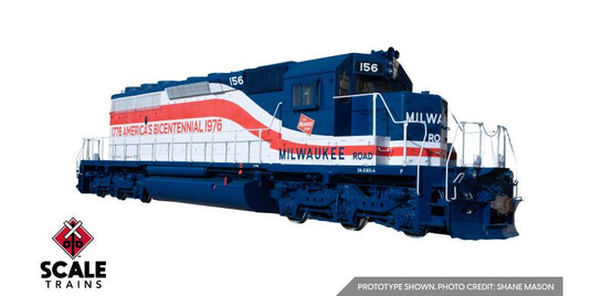 ScaleTrains Rivet Counter HO – EMD SD40-2 Milwaukee Road Bicentennial nº 156, version 2026