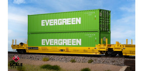 ScaleTrains Operator HO 40’ Modern Angled Container - Evergreen