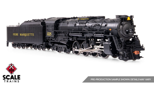 Fox Valley HO 2-8-4 Berkshire Steam w/DCC & Sound - Pere Marquette (Excursion 2009+) : #1225