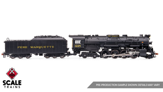 Fox Valley HO 2-8-4 Berkshire Steam w/DCC & Sound - Pere Marquette (Excursion 2009+) :
