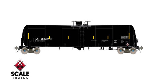 ScaleTrains Rivet Counter HO Trinity 31K Tank Car w/Head Shields - Trinity Leasing/Black/Diesel Fuel/TILX