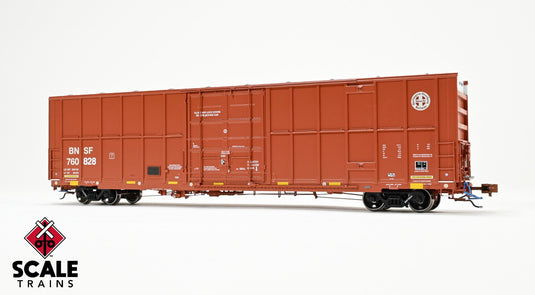 ScaleTrains Rivet Counter HO Trinity 60' 7500 8' Double-Plug-Door High-Cube Boxcar - BNSF (Patched)