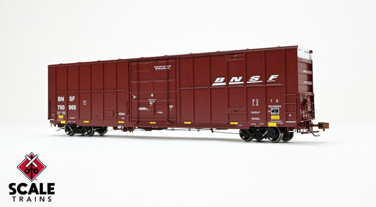 ScaleTrains Rivet Counter HO Trinity 60' 7500 8' Double-Plug-Door High-Cube Boxcar - BNSF #760966
